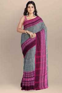Bhadra Shopping Store Woven Bhagalpuri Handloom Cotton Blend Saree