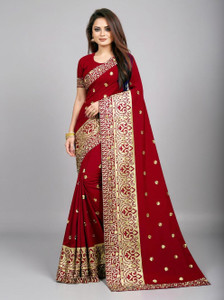 b bella creation Embroidered Bollywood Georgette Saree