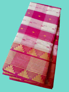 Maasaree Temple Border Tant Pure Cotton Saree