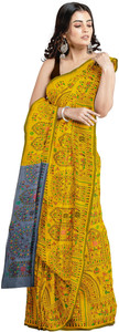 GANESH PLASTIC Printed Daily Wear Cotton Silk Saree