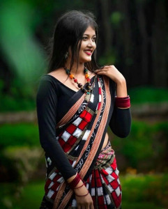ETHNIC ODISHA HANDLOOM Printed, Digital Print Sambalpuri Pure Cotton Saree