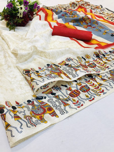 YASHIKA Woven Kalamkari Art Silk Saree