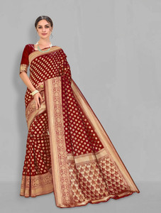Sariya Woven Banarasi Silk Blend Saree