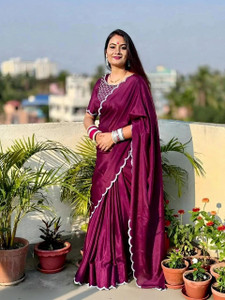 MAMTAIMPEX Embroidered Bollywood Cotton Silk Saree