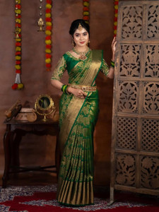 VASTUKALA Woven Kanjivaram Pure Silk, Art Silk Saree