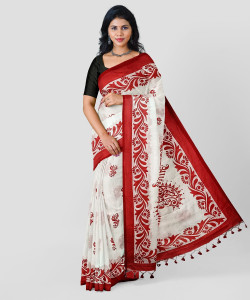 chhanda handloom sarees Printed Handloom Handloom Pure Cotton Saree