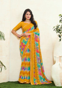 Laxmipati Sarees Printed Bollywood Georgette Saree