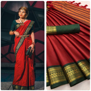 JAYRAJ Printed Kanjivaram Jacquard, Pure Silk Saree