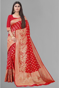 Hinayat Fashion Woven Kanjivaram Jacquard Saree