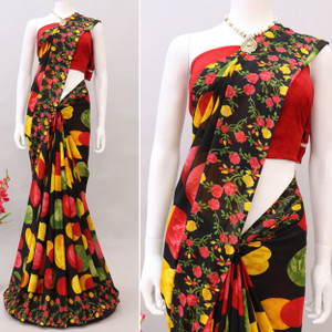 TTH Printed Bollywood Georgette Saree