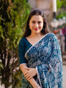 vdc Printed Daily Wear Georgette Saree