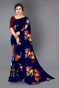 SHUBHSWAR Floral Print Daily Wear Georgette Saree