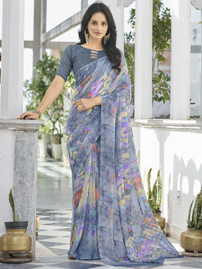Flipkart chiffon party wear sarees online