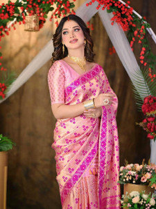 Garbguru Woven Mekhela Chador Pure Silk Saree