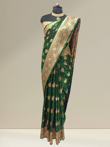 Subha collection Woven Banarasi Handloom Pure Silk Saree