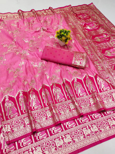 Ratnavali Woven Banarasi Pure Silk, Art Silk Saree