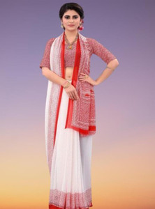 WILLMAKE Printed Bollywood Georgette Saree