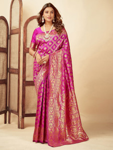 Sanwariya Silks Woven Banarasi Jacquard Saree