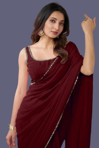 OKTAT Embellished Daily Wear Georgette Saree