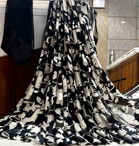 Bombey Velvat Fab Printed Daily Wear Satin Saree