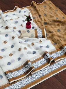 MUSHAK Woven Kanjivaram Cotton Silk Saree