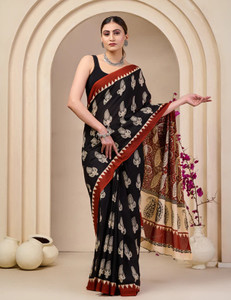 Shiv Clothing Printed Handloom Pure Cotton Saree
