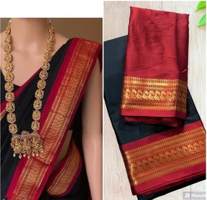 Octa Apparel Checkered Kanjivaram Jacquard Saree