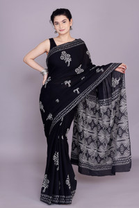 Nivanya Hub Printed Daily Wear Pure Cotton Saree