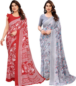 kashvi sarees Printed Daily Wear Georgette Saree