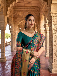 Satrani Woven Banarasi Pure Silk Saree