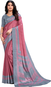 Uniform Unicorn Printed Daily Wear Tussar Silk Saree