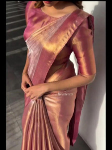 Dujjan Silk Emporium Woven Banarasi Tissue Saree