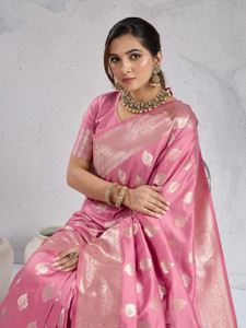 Pbs Prints Woven, Embellished Banarasi Art Silk Saree