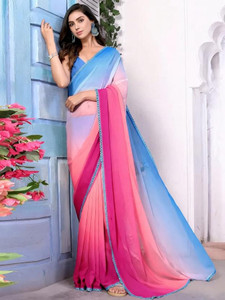 VIniVidi Printed Daily Wear Georgette Saree