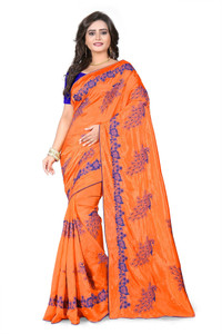 Arriva Fab Embroidered Bollywood Silk Blend Saree