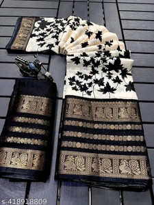 Duufin Printed Banarasi Georgette Saree