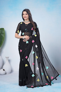Fabbarries Printed Daily Wear Georgette Saree