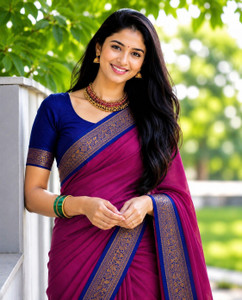 Fashion Club Collection Woven Bollywood Cotton Silk Saree