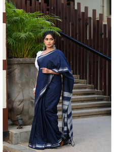 SAPTAK FASHION Woven Handloom Handloom Cotton Blend Saree