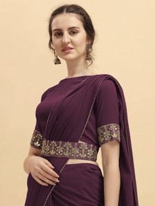 Saraswati Fab Embellished Bollywood Georgette, Chiffon Saree