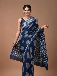 LOVWEAR Printed Daily Wear Pure Cotton Saree