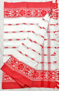 DIVINE Temple Border Tant Pure Cotton Saree