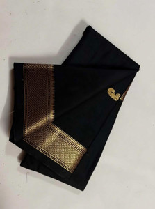 EBAAD TEXTILE Self Design Paithani Cotton Silk Saree