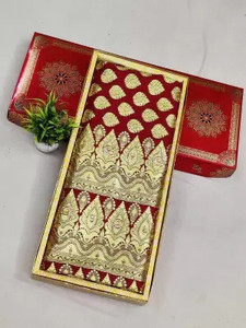 MUBARAK Printed Banarasi Jacquard Saree