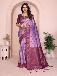 AVANTIKA FASHION Woven Kanjivaram Pure Silk, Art Silk Saree
