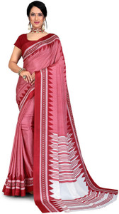 Envi Printed Daily Wear Silk Blend Saree