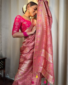 K SALIYA Woven Banarasi Jacquard Saree