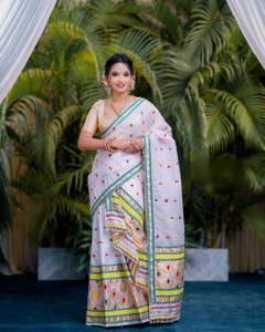 Sheden Lopez Creation Woven Mekhela Chador Silk Blend Saree