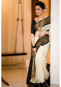 PARAMPARA CREATION Woven Kanjivaram Pure Silk Saree