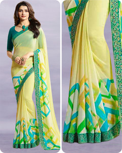 V And V Shop Printed Bollywood Georgette Saree